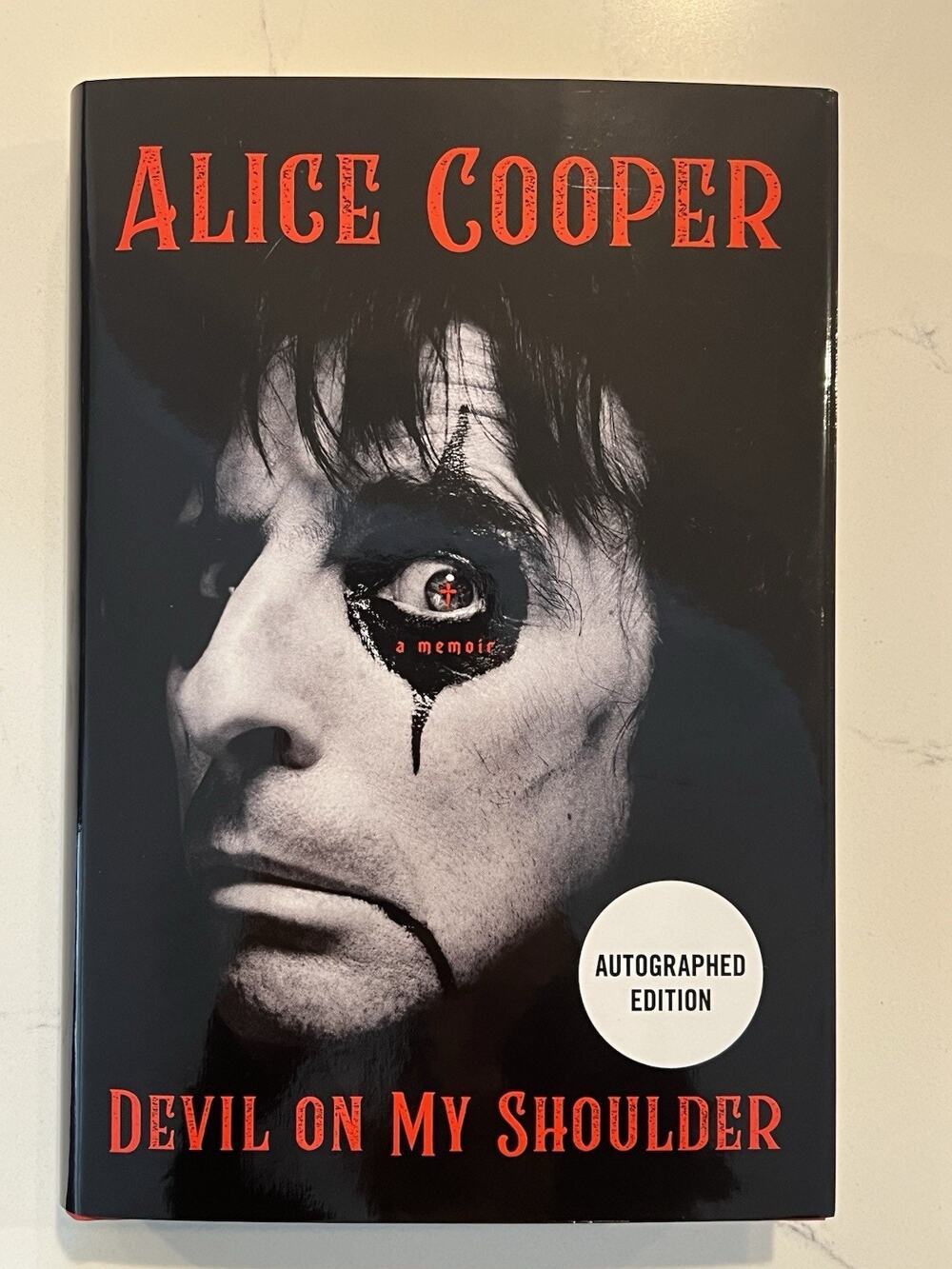 Alice Cooper Devil On My Shoulder AUTOGRAPHED SIGNED 1st Ed Hardcover Book #4